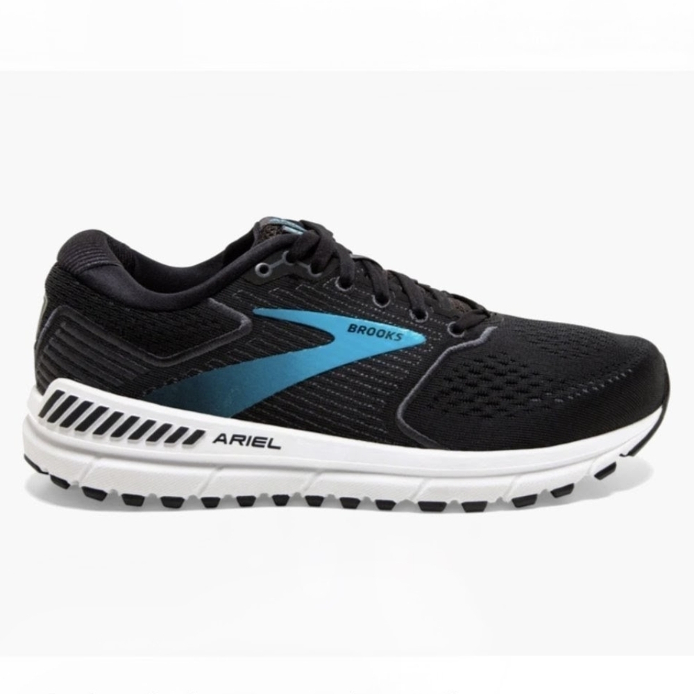 Brooks Ariel '20 Running Shoes Size 11EE Extra Wide Black Ebony Blue 1203152 GUC